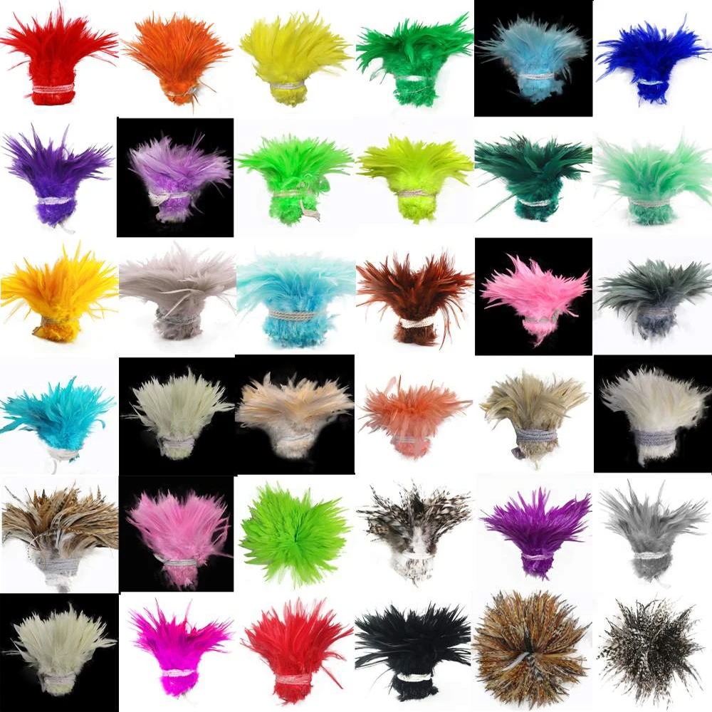 Whole 900PCS fade Rooster Feathers dyeing 5-6
