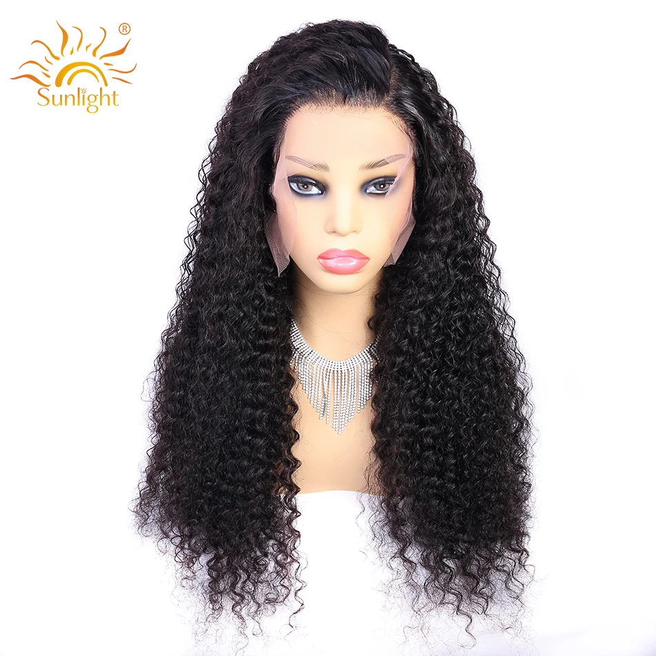 Brazilian Deep Wave Wig Lace Front Human Hair Wigs Pre Plucked Lace Wig For Women Sunlight Natural Remy 13x4 Lace Front Wigs