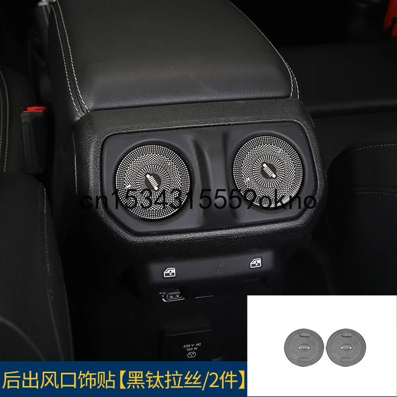 Для Jeep Wrangler JL 18 21 черное титановое интерьер Управление Панель воздуховыпускное