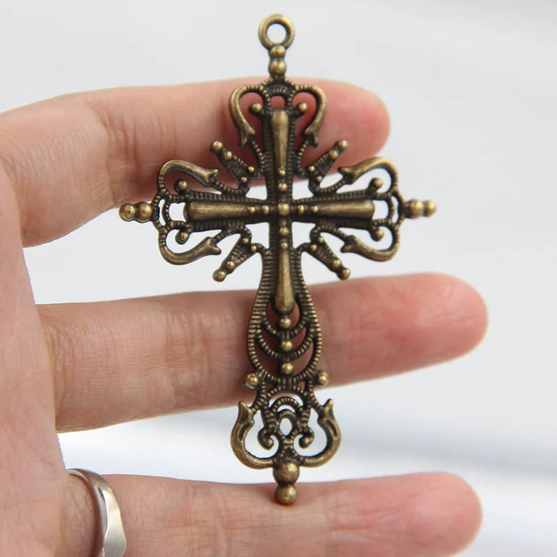 Маленький кулон крест можно сделать в серьги Diy Ювелирные изделия из сплава