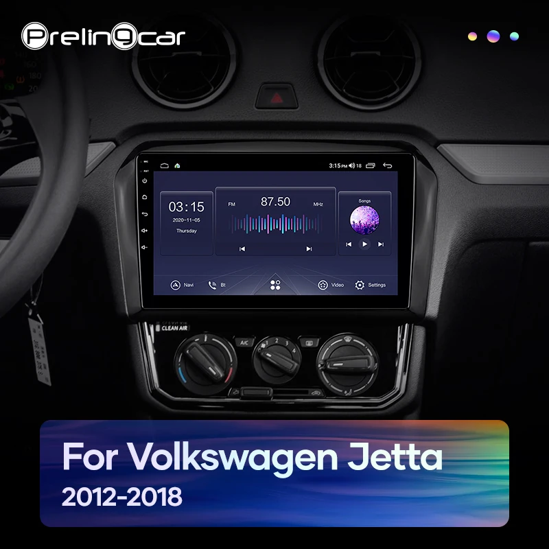 4G Lte Android 10.0 Car multimedia navigation system GPS player For Volkswagen VW 2012-2018 years Jetta IPS screen Radio stereo |