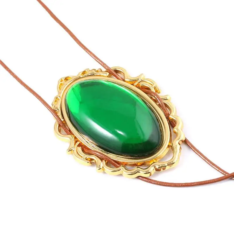 

1pc Lovely Anime Violet Evergarden Emerald Necklace Halloween Masquerade Cosplay Prop Accessories Figure Toys Christmas Gift