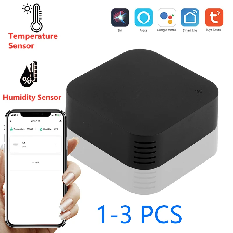 

Smart IR Remote WiFi for Smart Home Automation Remote Control for Air Conditioner TV Work with Alexa Google Home Assistant
