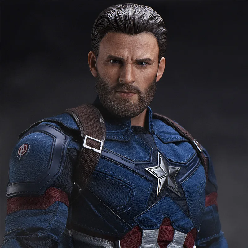 ZCTOYS 1/6 T-05 капитан американская голова скульптурная борода версия Стива Роджерс головка резьба для 12 дюймов мужские DIY фигурки