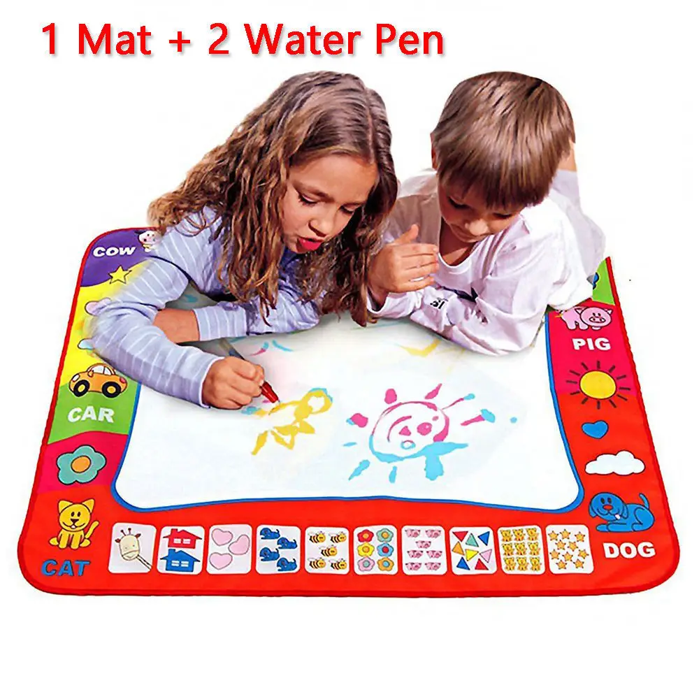 

1-6 Years Children Kids Baby Drawing Toys Educational Water Mat Drawing Painting Toddler Board Magic Pen Gift 60 X 80cm