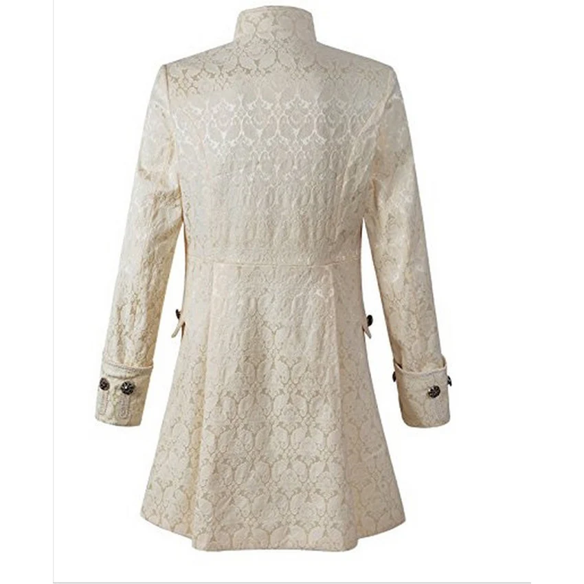 Винтажная викторианская Готическая парчовая куртка для мужчин средневековые