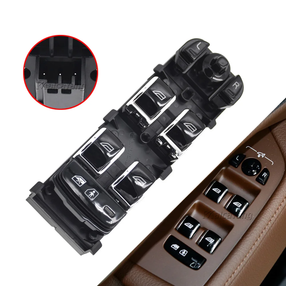 

New 31415514 31415521 Front Left Power Window Switch For Volvo S90L 2018 2019 2020 2021 With Child Lock Button Auto Part