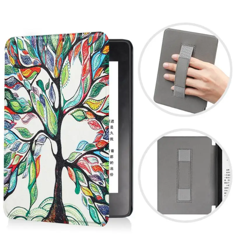 Чехол Gligle handstrap для Amazon kindle Paperwhite 4 корпус электронной книги 1 шт./лот+ пленка для экрана+ сенсорная ручка - Цвет: 12