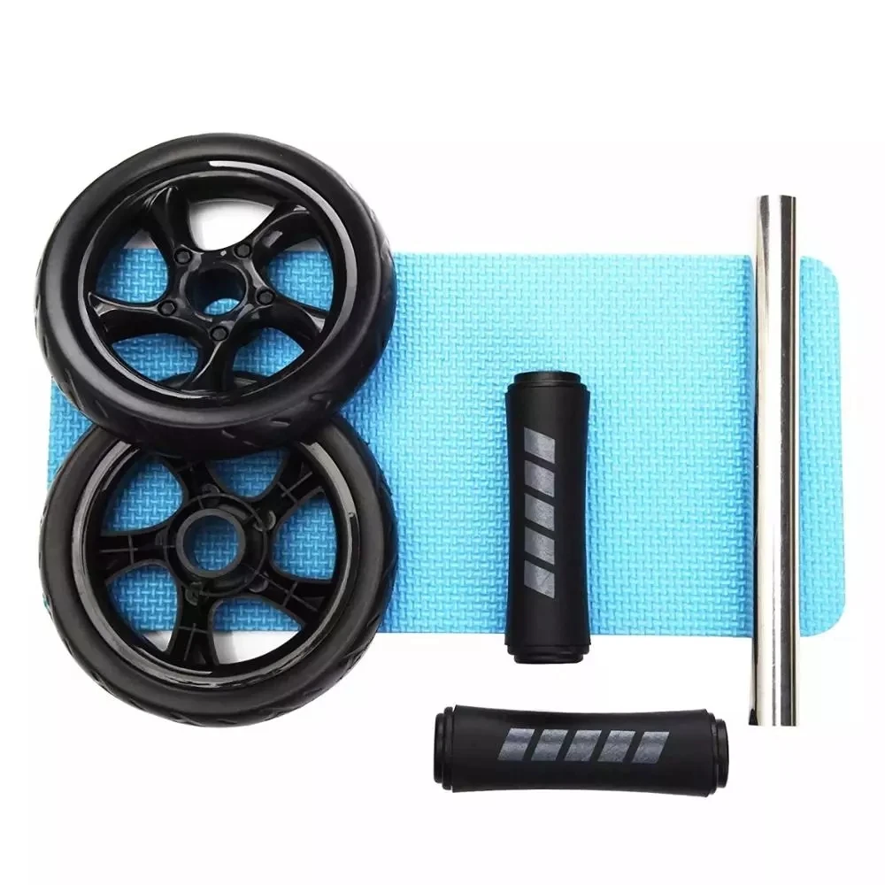 Дважды колесный обновлен Ab пресса Пресс колесные ролики тренажерный зал