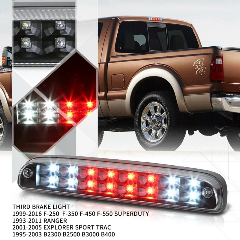 Черный прозрачный СВЕТОДИОДНЫЙ стоп светильник Cargo для 99 16 Ford F250/93 11 Ranger Mazda B Series| |