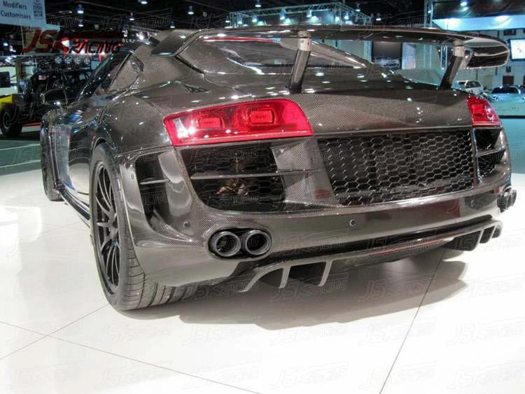 В наличии! 2008-2015 задний диффузор из углеродного волокна для AUDI R8 V8 (JSKADR808009) |