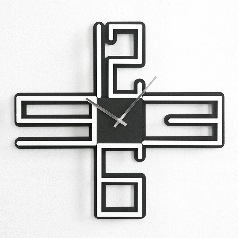 

Креативные акриловые настенные часы, современные дизайнерские украшения для гостиной, уникальные настенные деревянные настенные часы в ск...
