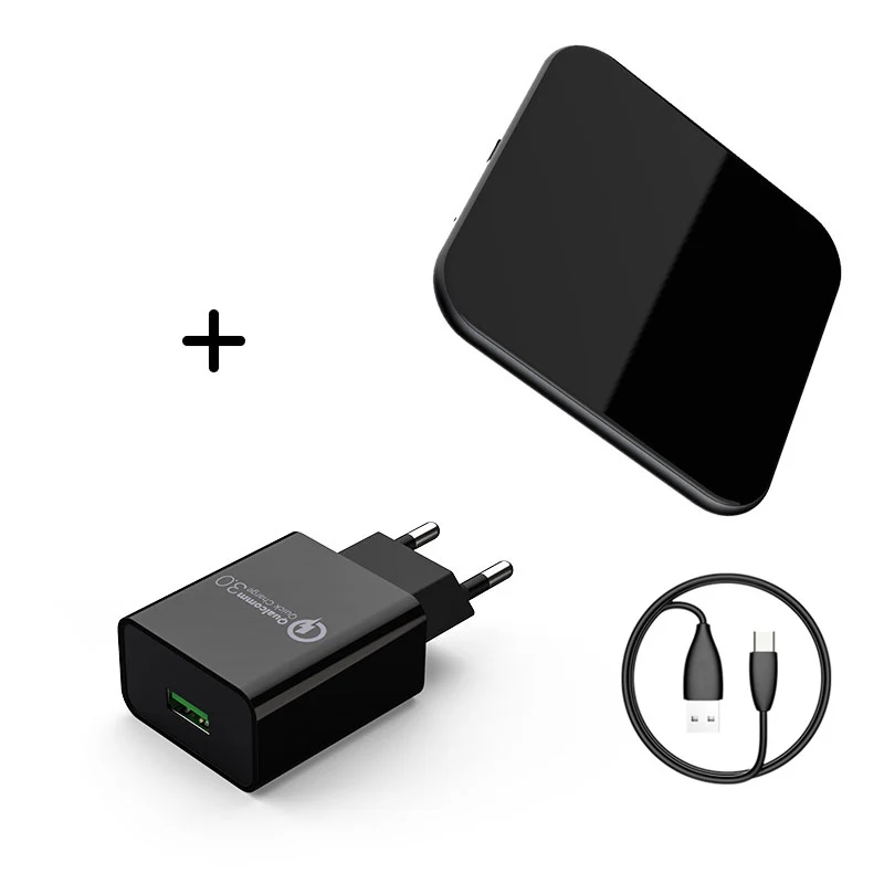 15 Вт QI Беспроводное быстрое зарядное устройство usb tpye c QC 3,0 Быстрая зарядка для iphone samsung s9 мобильный телефон airpods pro 2 SIKAI Dual 30 Вт - Тип штекера: with adapter