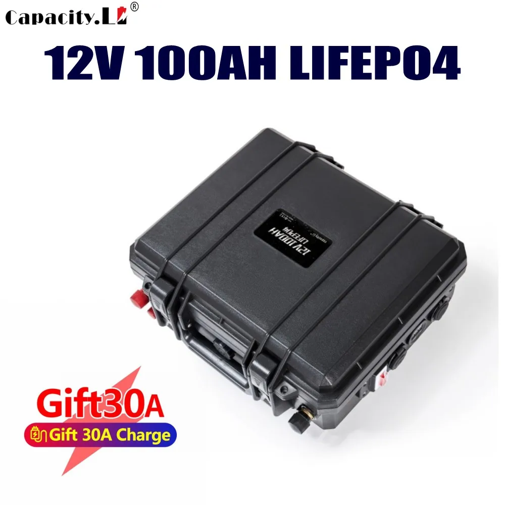 12 В lifepo4 аккумуляторная батарея 100 Ач литиевая 200 ач с BMS перезаряжаемый