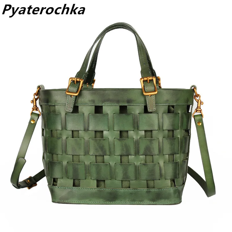 Pyaterochka сумки-почтальонки из натуральной кожи для женщин дизайнерские сумки модные сумки Дамская роскошная сумка через плечо кожаная сумка