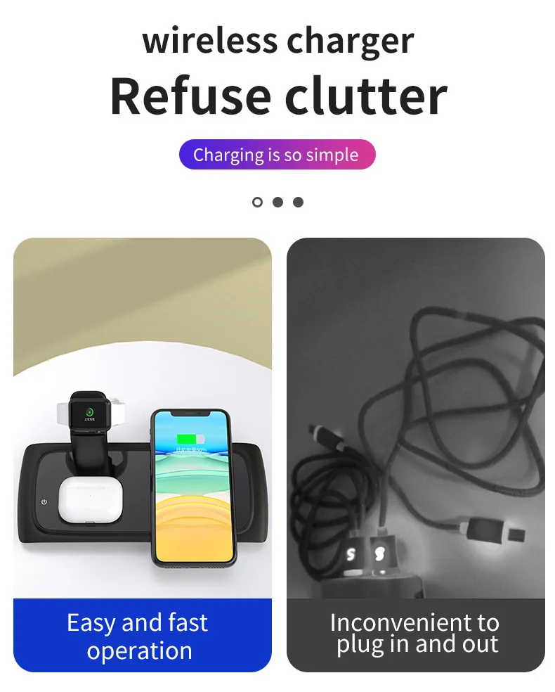 Многофункциональная Съемная зарядка беспроводная гарнитура мобильный телефон