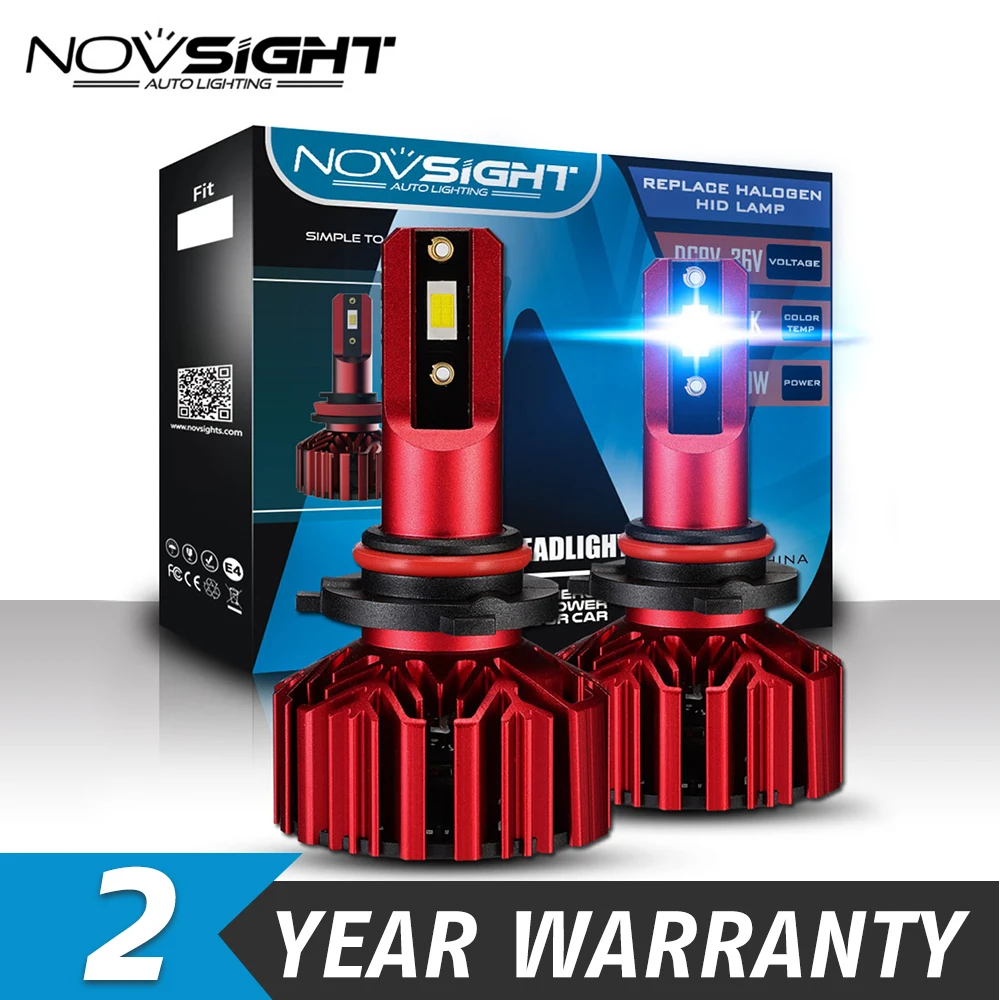 Novsight Автомобильный светодиодный светильник H4 60 Вт 10000LM H7 H1 H3 H11 9005 9006 6000 К Авто фара