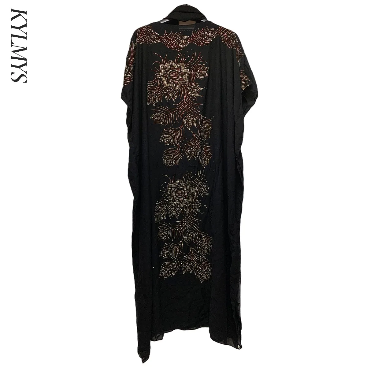 

Latest African Long Maxi Dress African Dresses For Women Plus Size Both Side Diamond Dress Robe Femme Clothes African Clothing