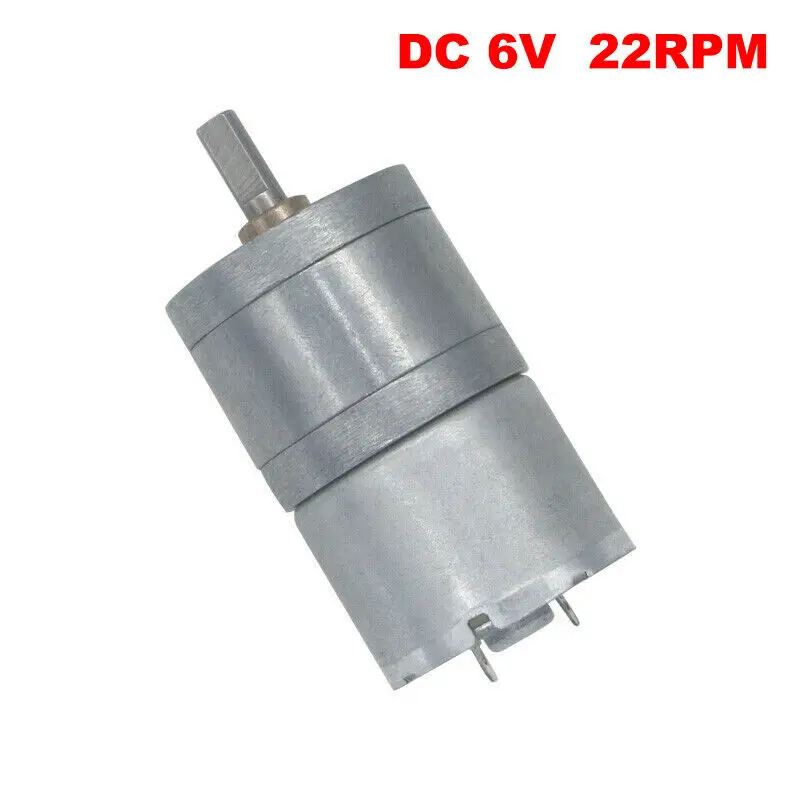 Микро-25 мм металлический Коробка передач редукторный двигатель DC 5V 6V 22 об/мин