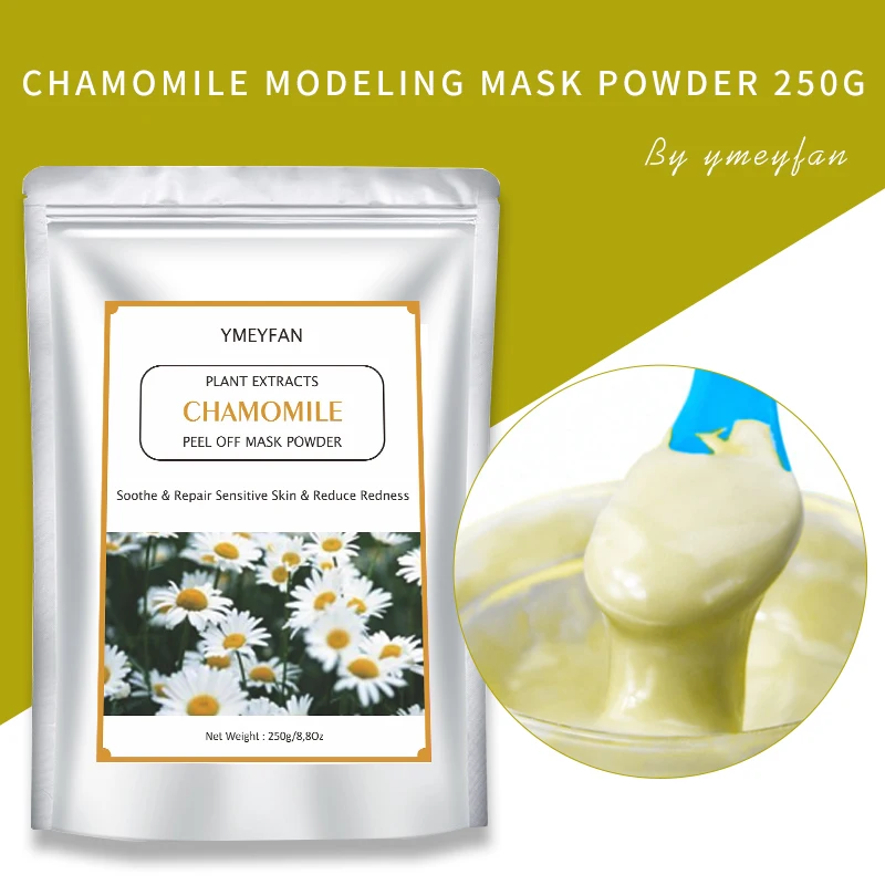 

Ymeyfan Hydro SPA Jelly Mask Powder Moisturizing Soothe Repair Sensitive Skin Care Chamomile Peel Off Modeling Facial Mask 250G