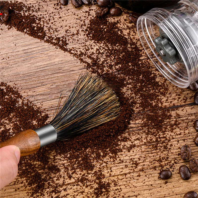 Щетка для чистки Кофемолки с натуральной щетиной шнур кофемашины щетка