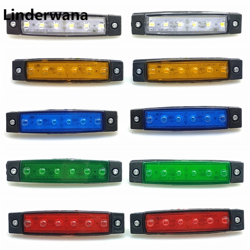 10x/4x/2x LED 6 SMD Universal Truck Trailer Caravan Car Taillights Turn Signal Brake Rear Warning Tail Light 24V 12V | Автомобили и