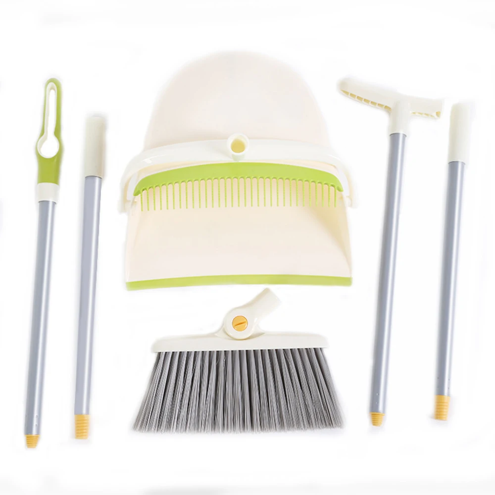Ветрозащитный подметальный совок для мусора Набор домашних мягких волос с