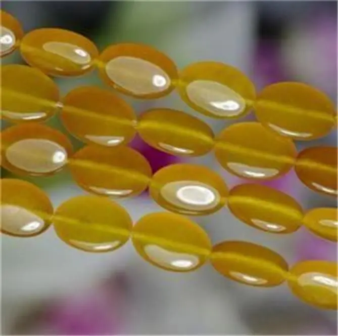 Бусины 13x18 мм желтый южноамериканский топаз овальный свободный бисер 15 дюймов #