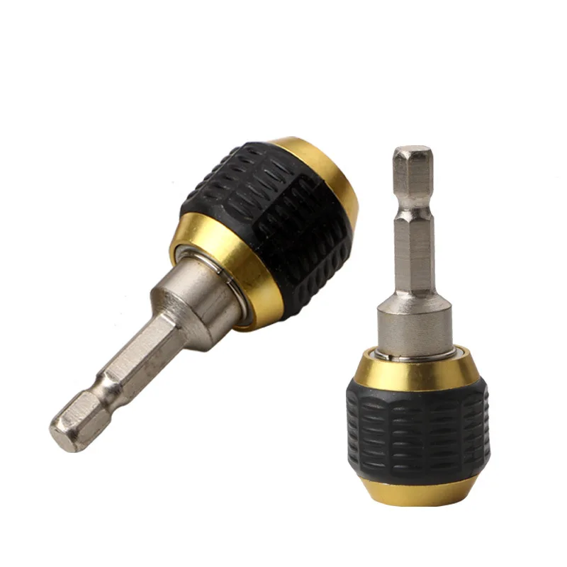 

Newest 60mm Hexagonal Shank Quick Coupling 1/4" Inner Hex Shank self-locking Connecting Rod Drill Bit Dropshipping