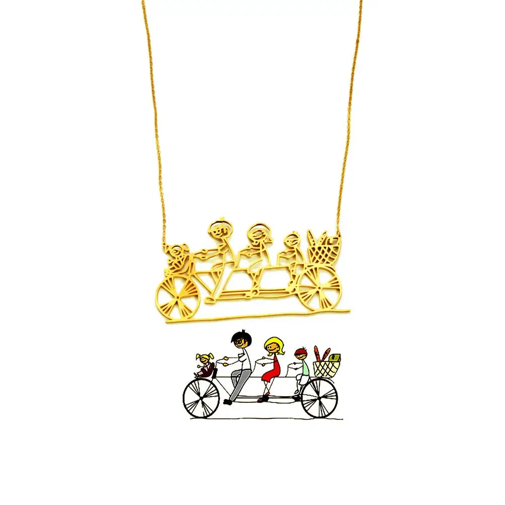 Изготовленное на заказ ожерелье с рисунком художника детская картина любая