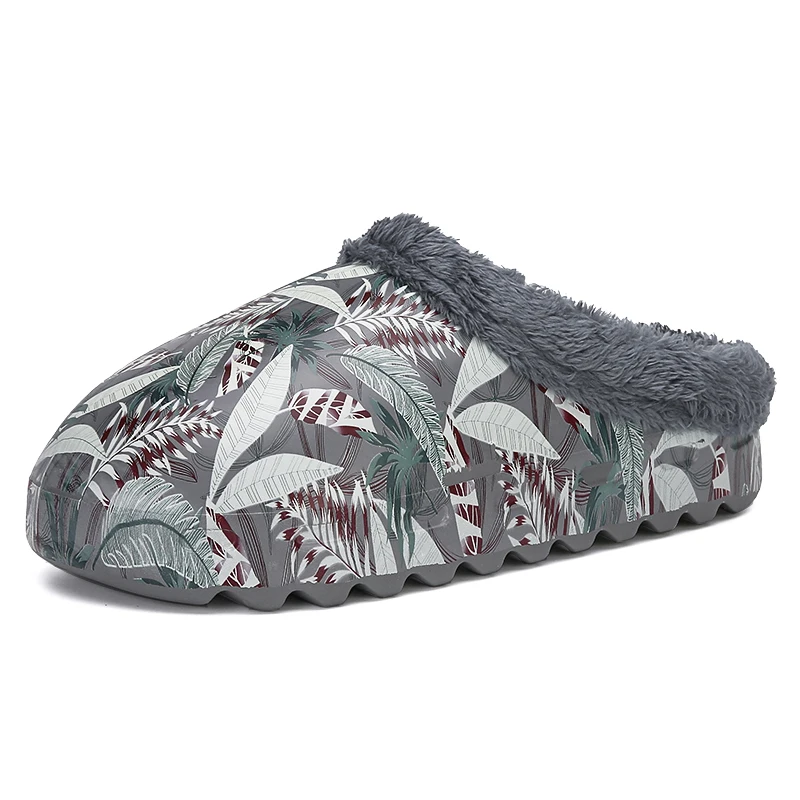 

2022 зимние теплые меховые тапочки мужская обувь водонепроницаемая Женская парная Нескользящая плюшевая хлопковая домашняя Уличная обувь н...