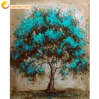 CHENISTORY рамка для картины Diy картина маслом по номерам деревья пейзажа акриловые настенный художественный Декор для дома Раскраска по номерам набор сделай сам для Gi