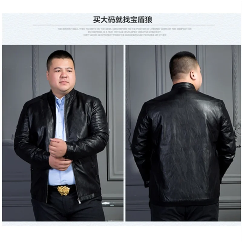 8XL мотоциклетные кожаные куртки мужские однотонные деловые повседневные пальто