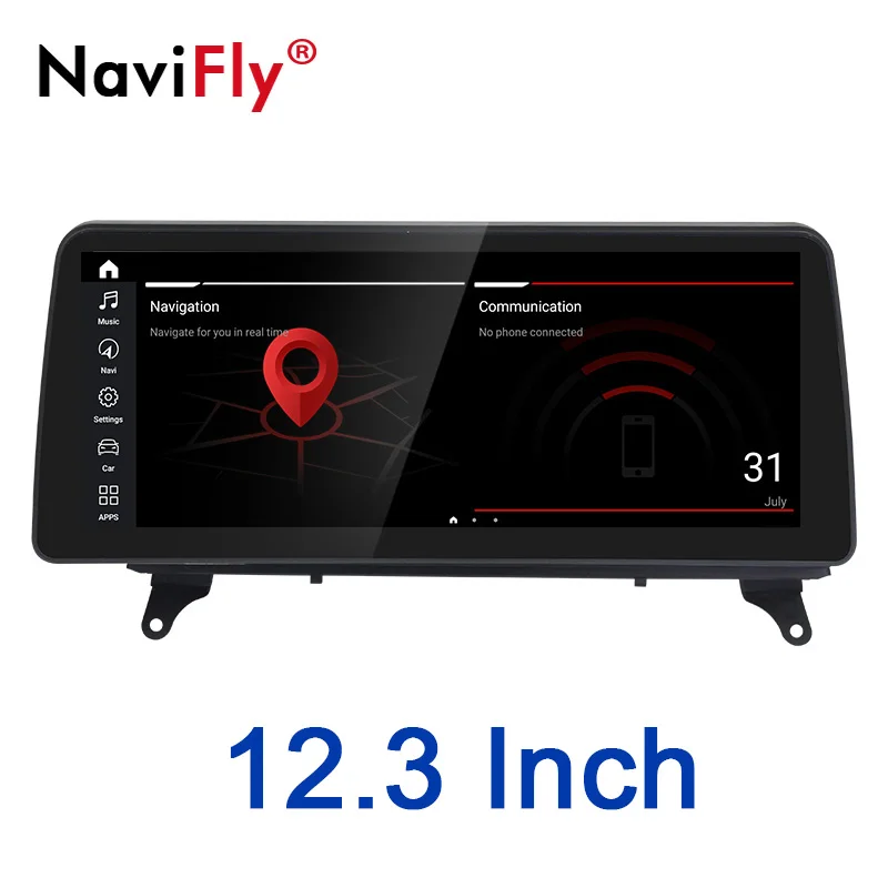NaviFly для BMW X5 E70/X6 E71 (2007-2013) CCC/CIC Android 10 автомобильный мультимедийный плеер навигация