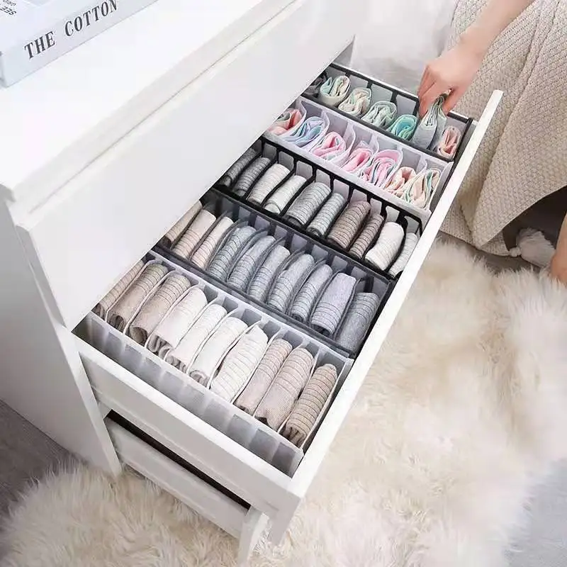 

Underwear Bra Organizer Storage Box Drawer Closet Organizers Divider Boxes for Underwear Scarves Socks Bra Organizers