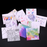 20pcs 40pcs 6x6cm earrings ear studs card square necklace display cards hang price tag kraft paper jewelry diy packaging