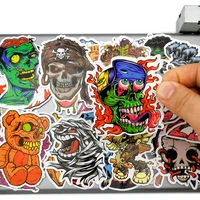 50pcs zombie monster skull demon horror funny art pattern laptop phone guitar skateboard bike motorcycle car waterproof stickers