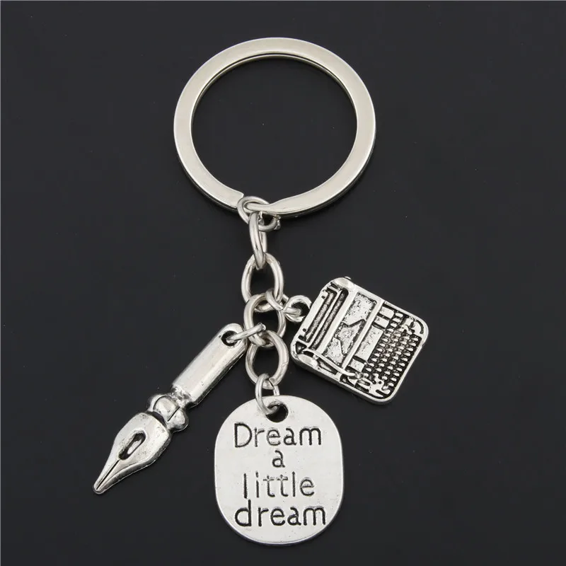 1 шт. школьная Ручка и пишущая машинка брелоки сувениры для студентов подарочные