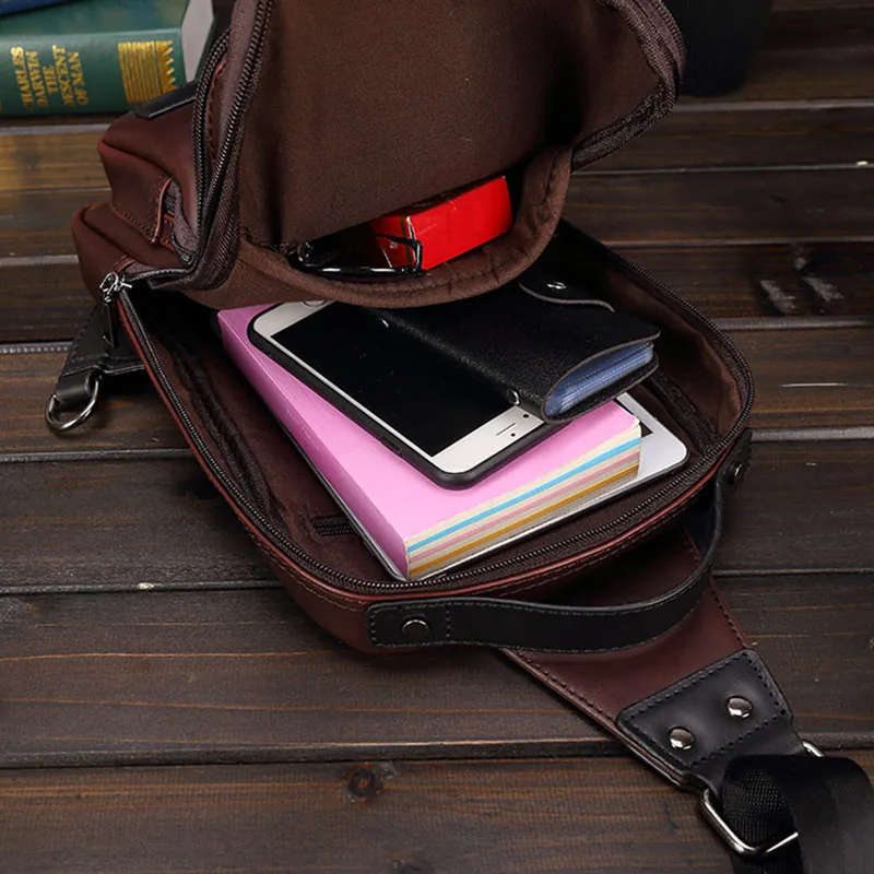 Модная мужская нагрудная сумка повседневные сумки-мессенджеры для мужчин из
