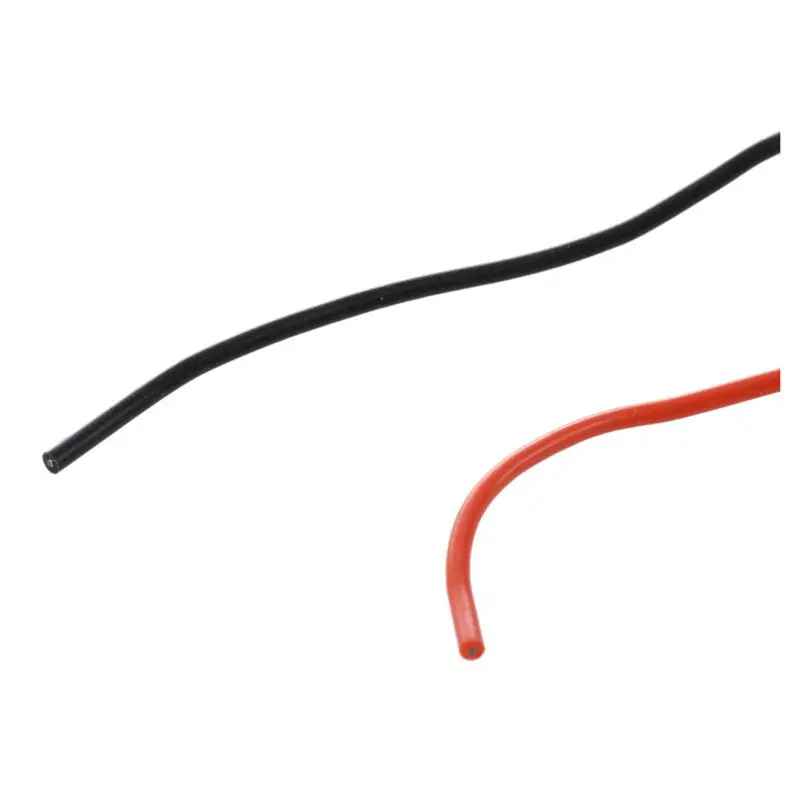 2x 3M 24 Gauge AWG Silicone Rubber Wire Cable Red Black Flexible | Обустройство дома