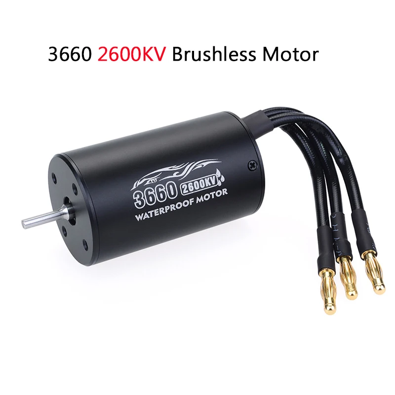 3660 2600KV motor RC автомобиль 1:10 Запчасти 3650 3660 F540 2300KV 2600KV 3100KV 3300KV 3900KV 4370KV бесщеточный мотор 60A ESC для Monster Грузовик Багги Baja - Цвет: 3660 2600KV motor