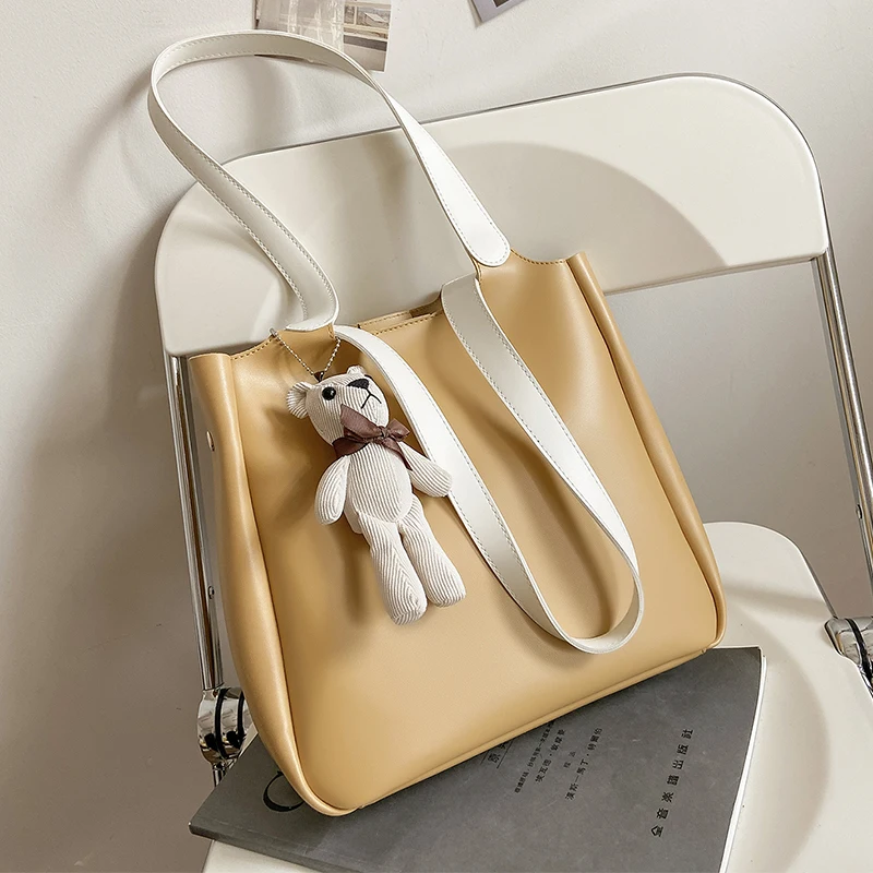 

2021 New Woman Handbag Large Capacity Shopping Bag Fashion High Quality Shoulder Bag Female PU Tote Bag Luxury Designer Handbags