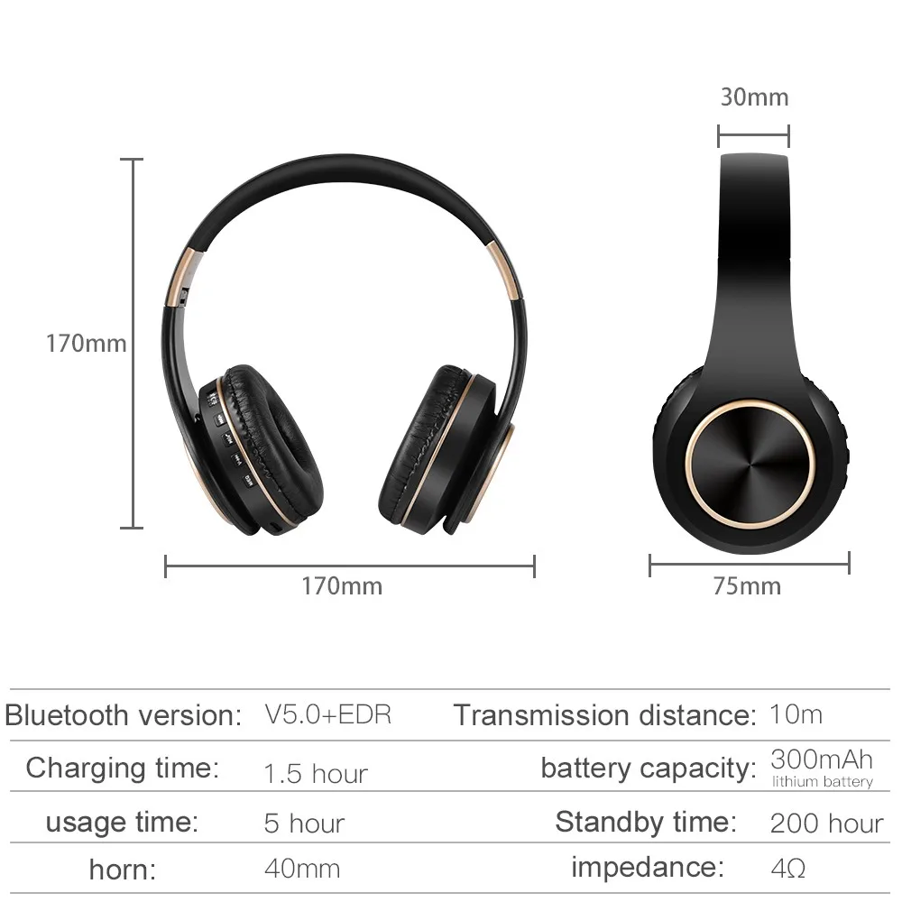 Новинка T8 Беспроводные bluetooth складные наушники регулируемые наушники с микрофоном для Iphone Xiaomi Поддержка TF карты