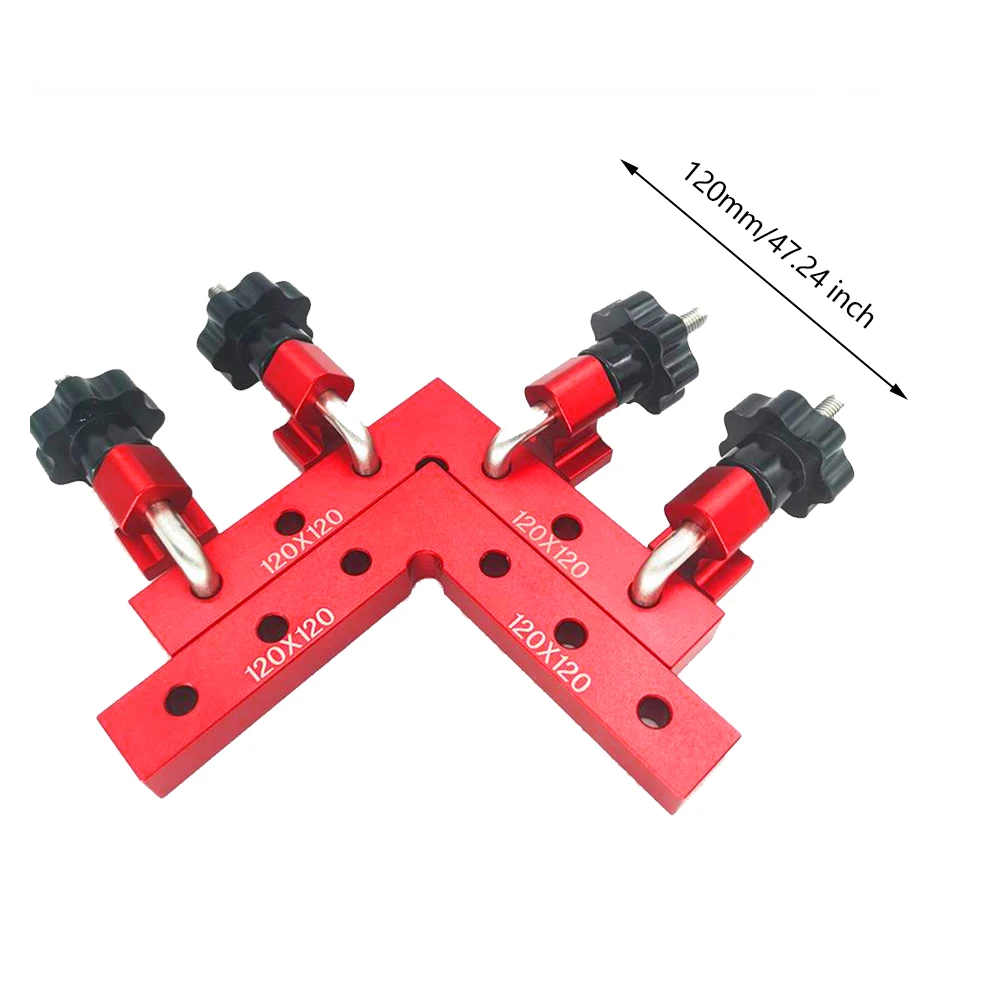 

120MM 90 Degrees Auxiliary Fixture Precision Clamping Squares Splicing Board Positioning Panel Fixed Clip Woodworking Tools New