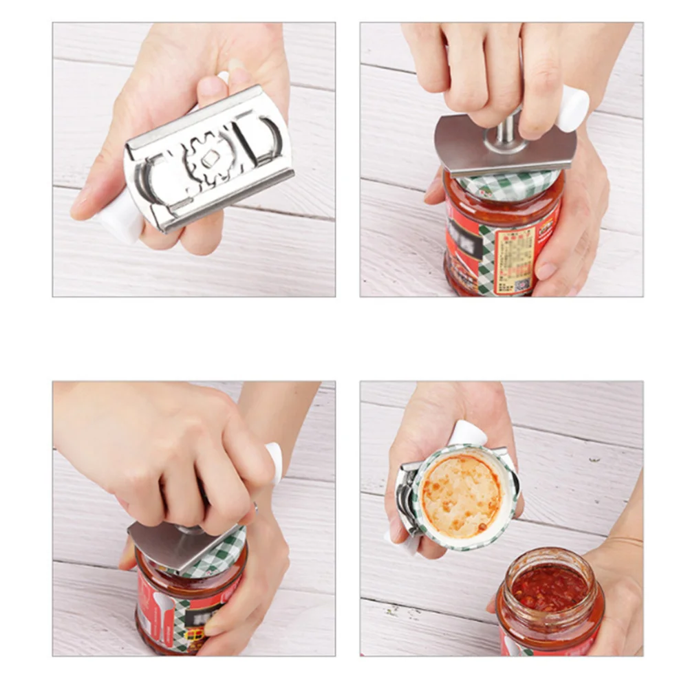 

Stainless Steel Labour-Saving Bottle Opener Anti-Skid Jar Lid Opener for Kitchen