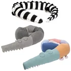 Длинная Подушка для детей, Набивная игрушка-крокодил 185 см, бампер для детской кроватки, защитная хлопковая подушка для дивана, детская кроватка с оборками