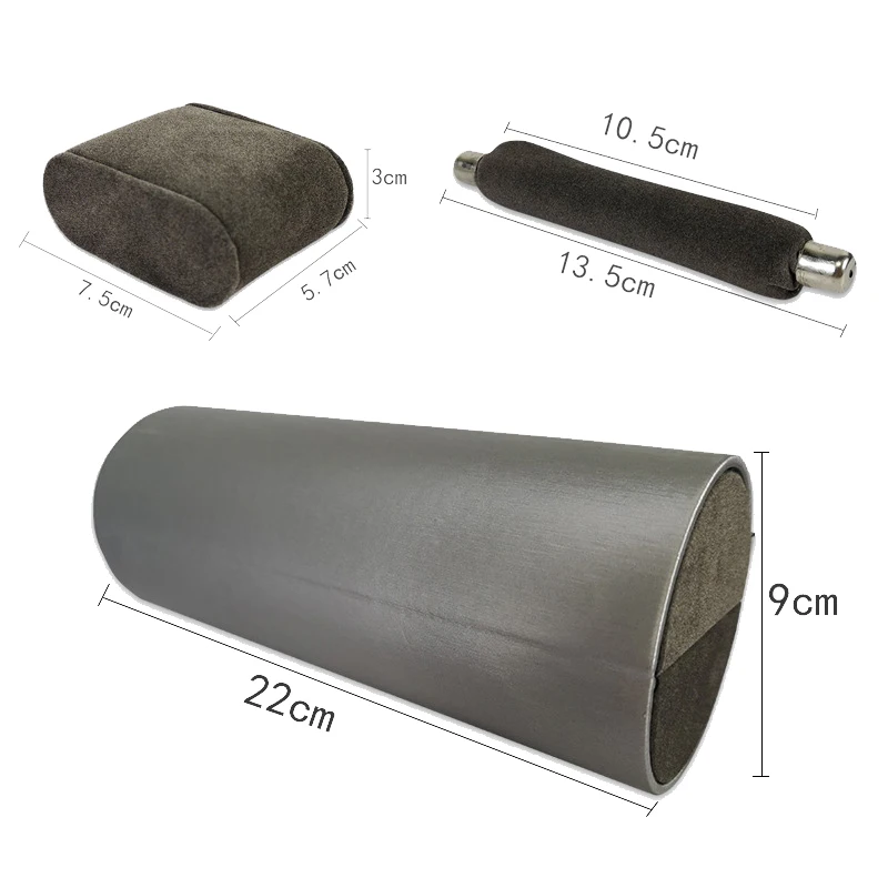 

Suede Jewelry Cylinder Storage Box Watch Collection Display Portable Ring Storage Jewelry Box