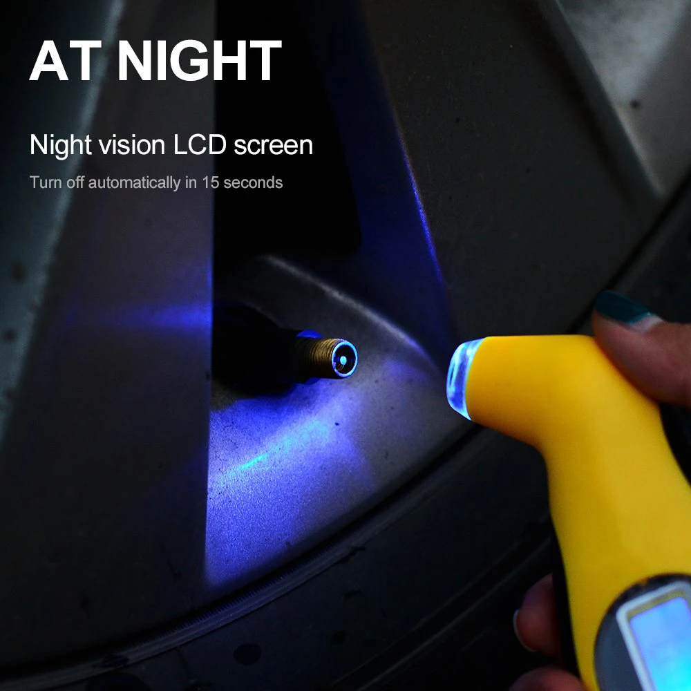 Автомобильный мотоциклетный монитор давления в шинах цифровой датчик 4