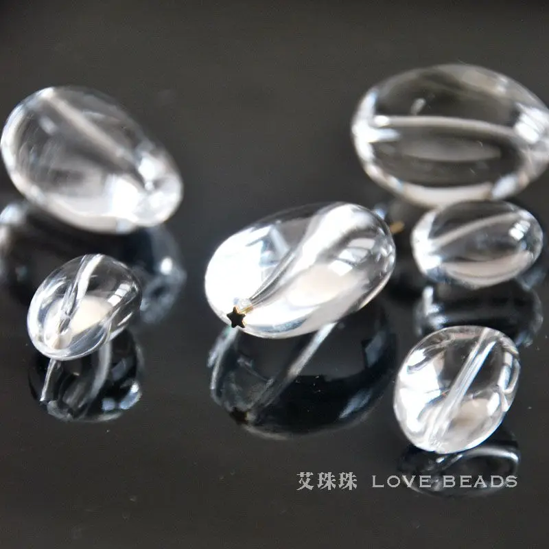 Натуральные прозрачные кварцевые нерегулярные самородки бусины россыпью для