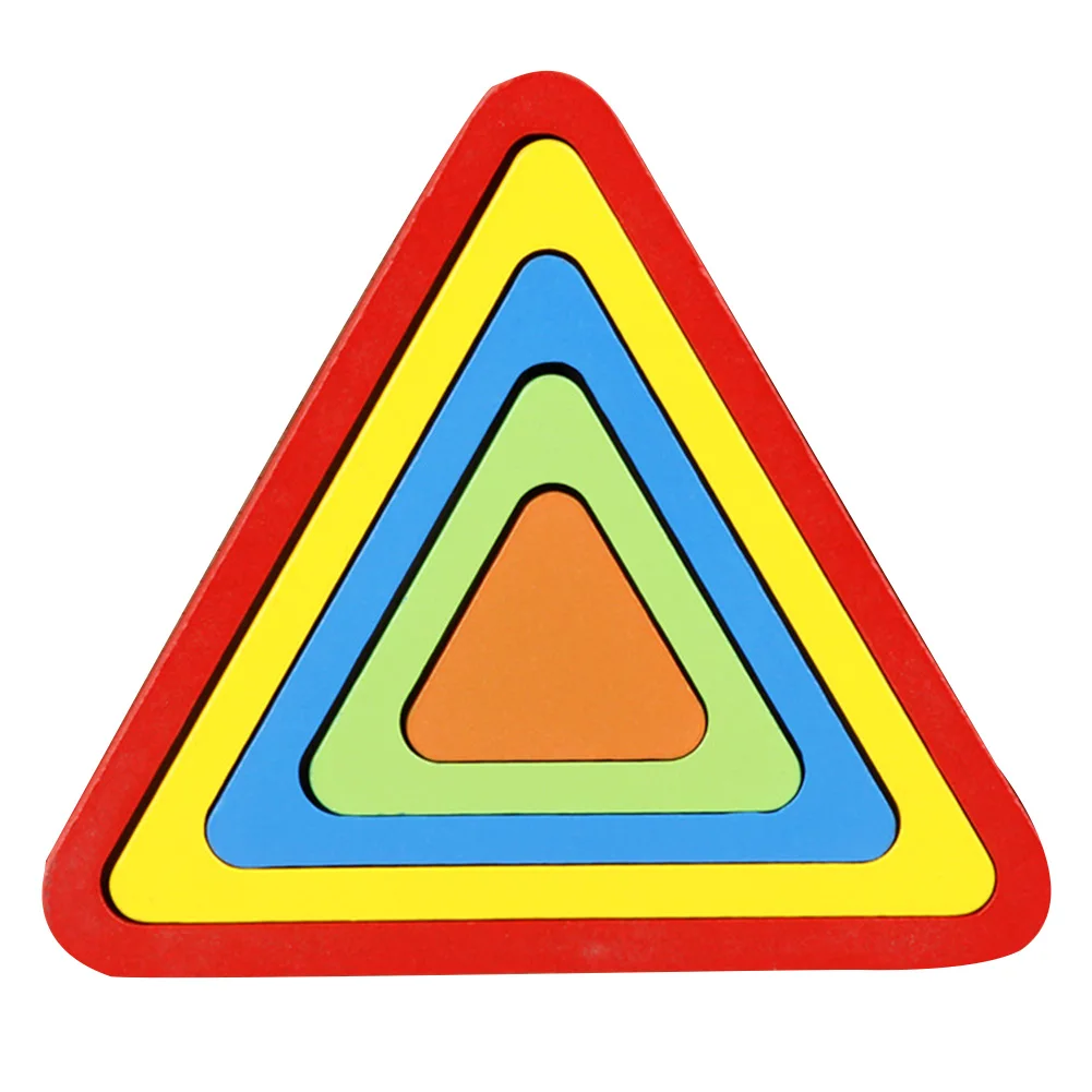 

Colorful Multilayer Montessori Early Education Jigsaw Wooden Children Puzzle Toys Baby Building Blocks Learning Aids